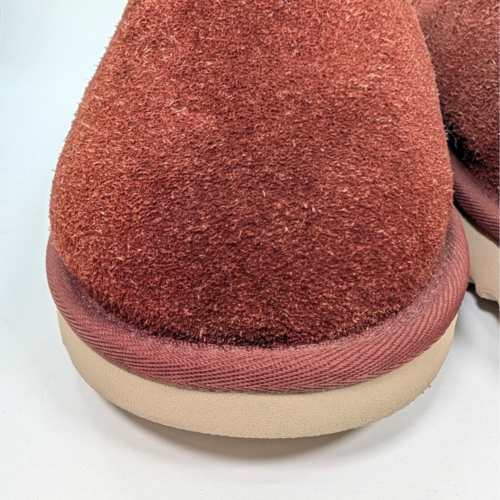 UGG Classic Slipper Burnt Cedar Shaggy Suede Mens 10 Slip On Shoes 1153104 NoBox - Picture 9 of 15
